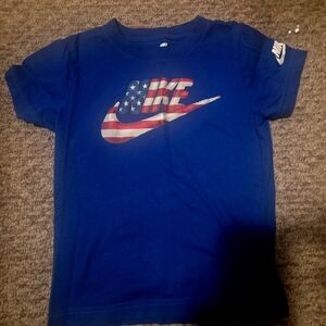 Nike Kids Blue T-Shirt with USA Graphic